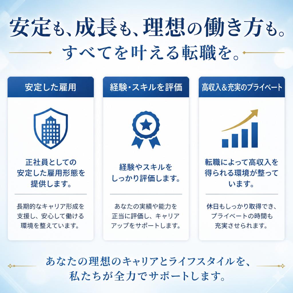 高収入を実現!正社員としての安定