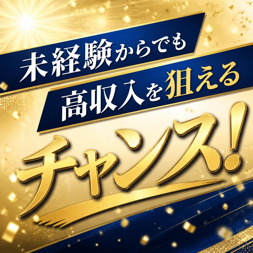 未経験からでも高収入を狙えるチャンス！