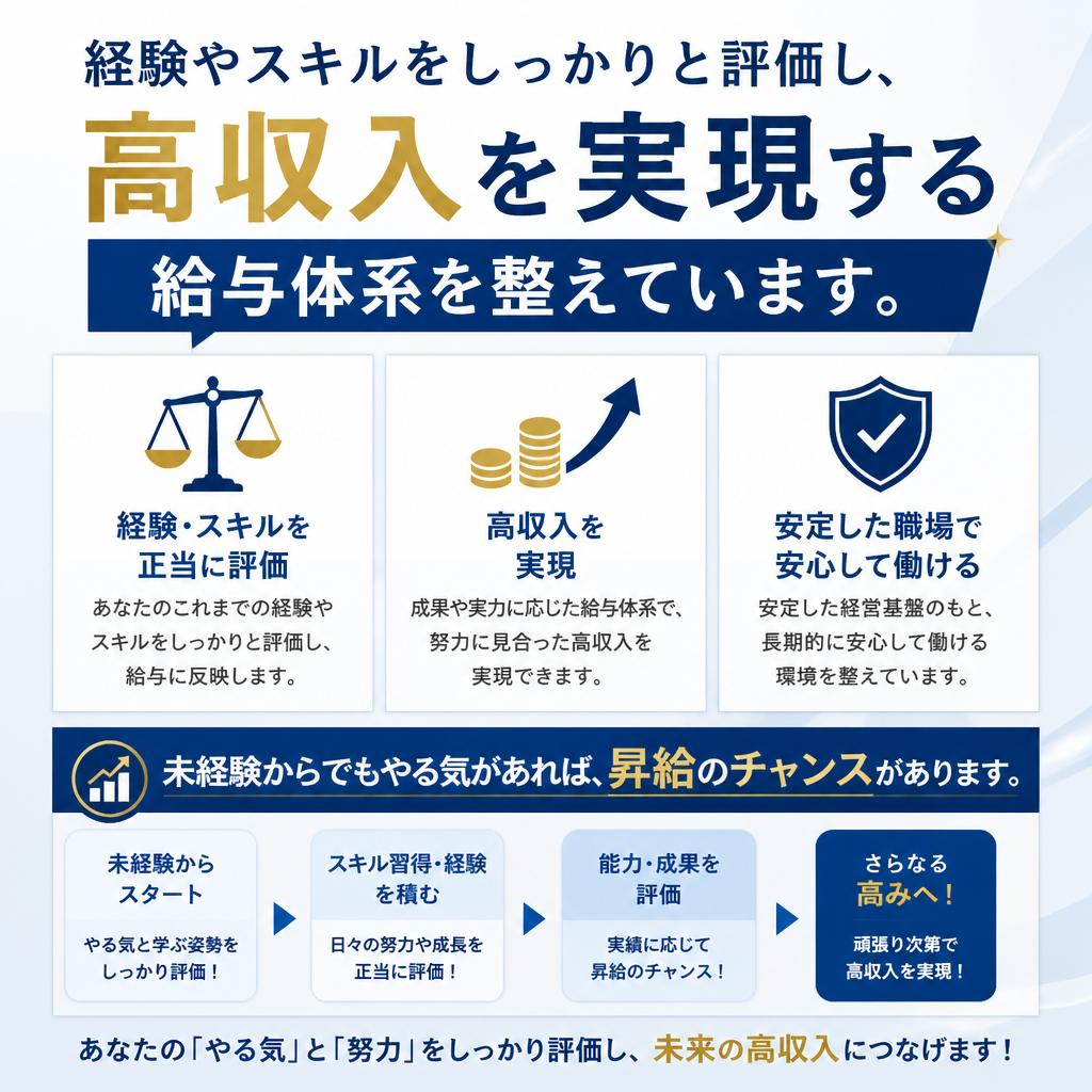 高収入を実現する給与体系