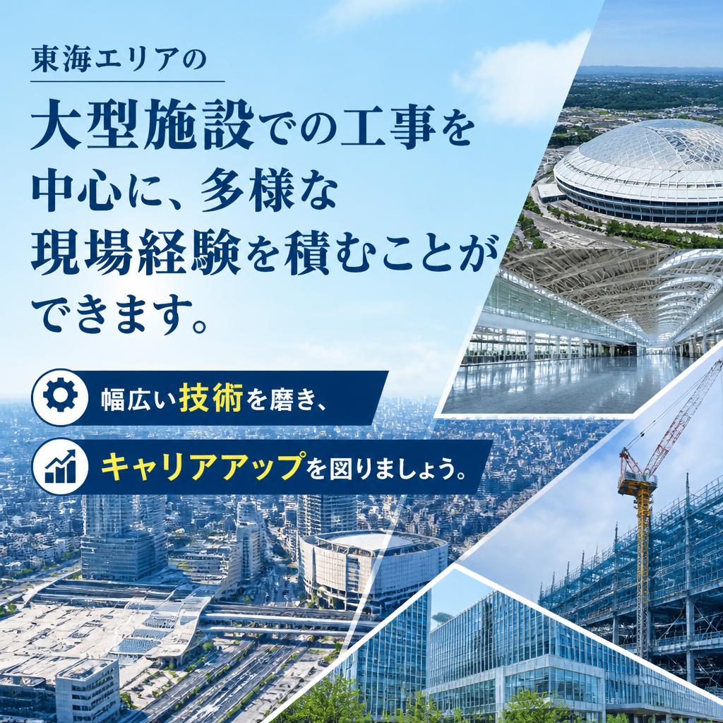 東海エリアの多様な現場での経験